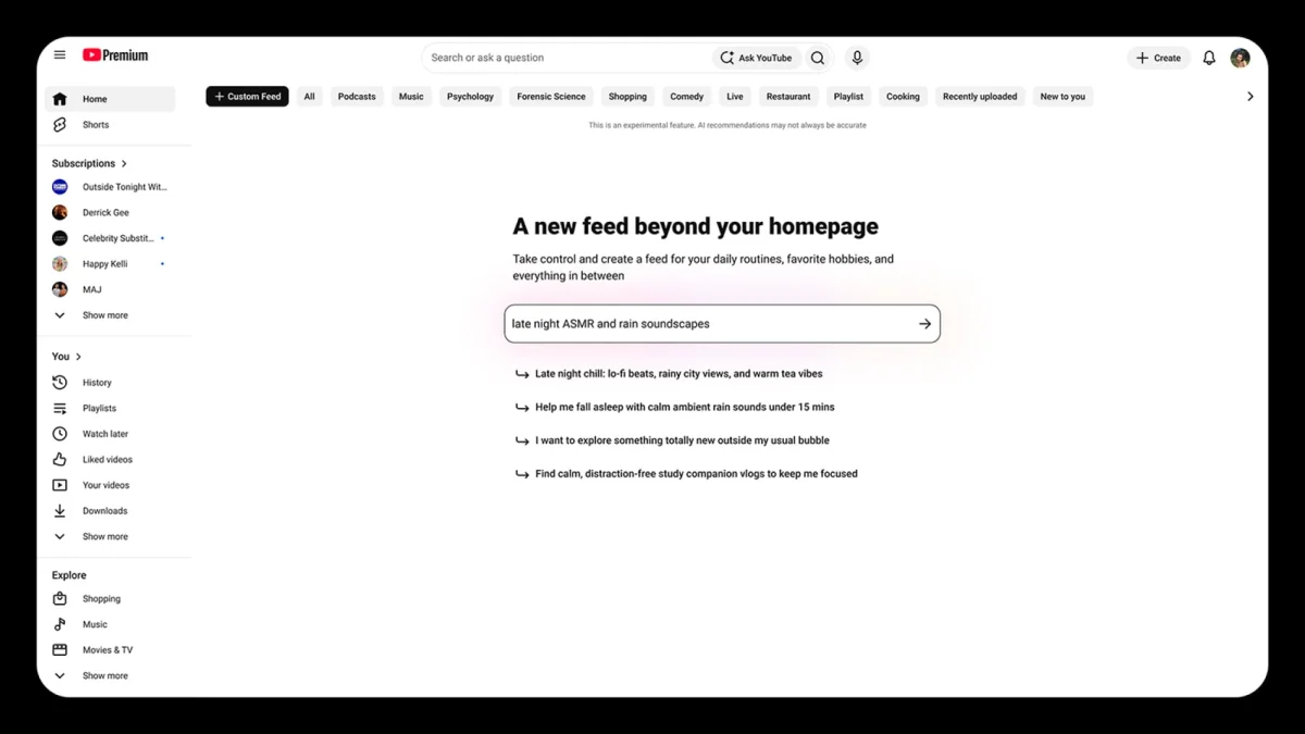 Setting up a Custom Feed