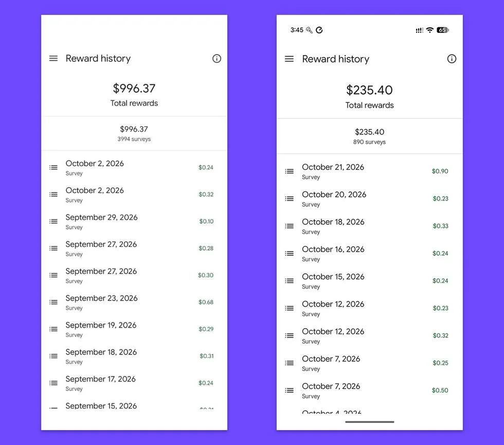 Google Opinion Rewards - how much money can you make